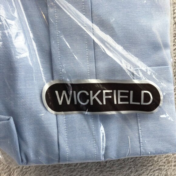NWT Wickfield Men Dress Shirt Size 14.5 Neck Light Blue Permanent Press Workwear - Picture 5 of 7